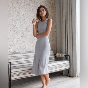Lunya Restore Fitted Pullover Midi Tank Dress, Size S